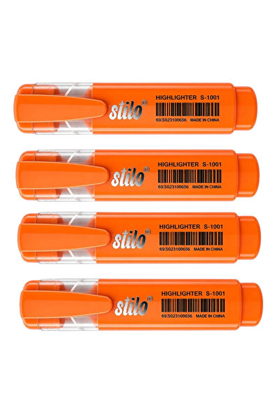 Stilo Phosphorescent Pen Orange (4 Pieces)