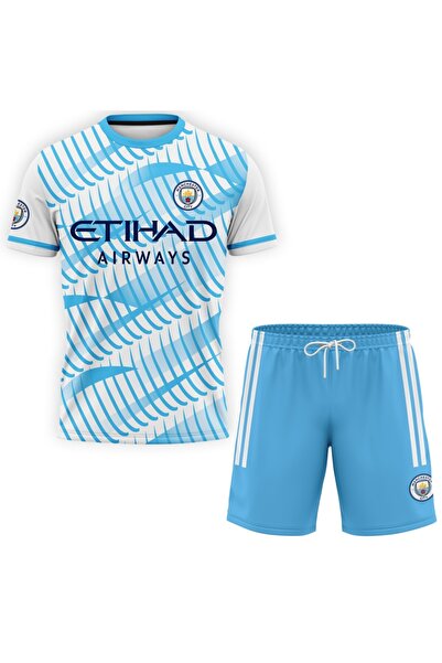 OEM Compleu tricou si pantaloni scurti pentru barbati Manchester City S133