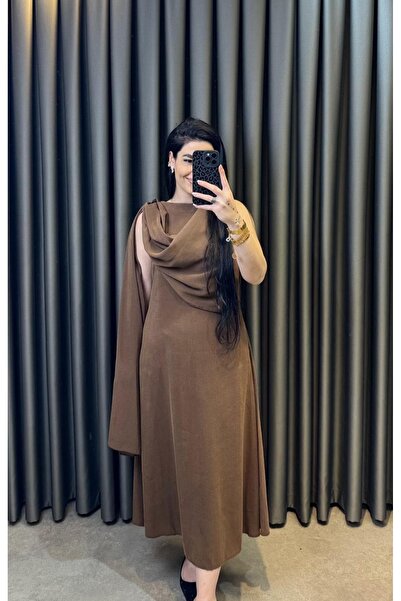 Nisam Tencel Shawl Collar Dress