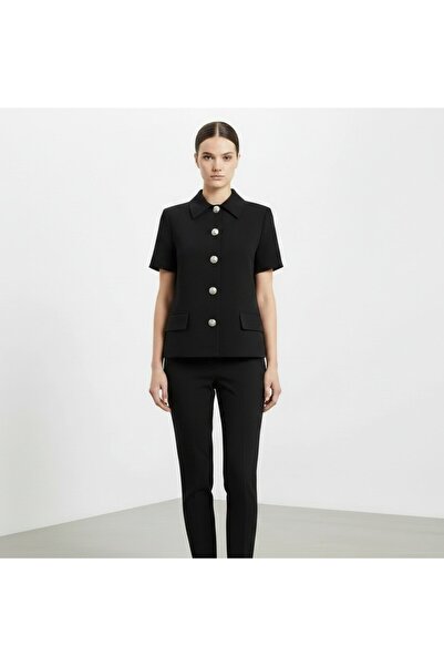 LYVEAN Şömiziye Collar Short Sleeve 2 Thread Jacket