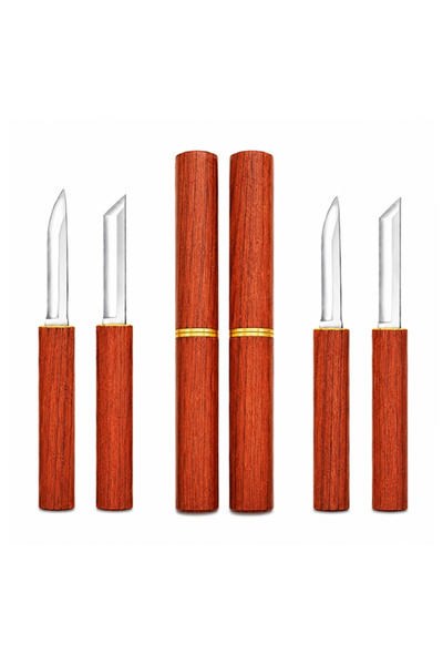 Depox Set de două cuțite japoneze 2 în 1 DEPOX ® camping, mâner din plastic, ...
