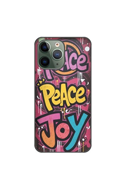 OEM Husa compatibila cu Apple iPhone 11 Pro Silicon Gel Tpu Model Peace and J...