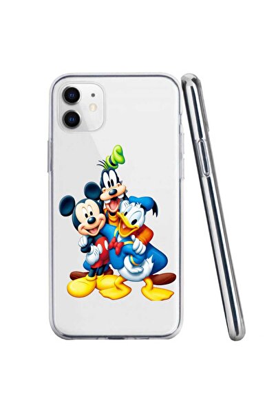 OEM Θήκη συμβατή με Apple iPhone 11, διαφανής σιλικόνης, με σχέδιο Μίκυ Μάους...