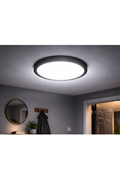 Cata CT-5238B 30W SIVA ÜSTÜ LED PANEL SİYAH 6400K YUVARLAK