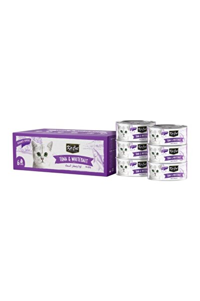 Kit Cat طعام القطط الرطب من ديبوند تونا وايتبايت توبيرز، 6 × 50 جرام - طعام ق...