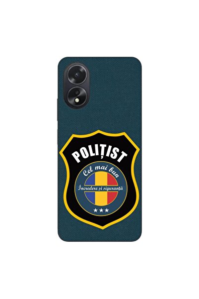 OEM Θήκη συμβατή με Oppo A18 4G Σιλικόνης Τζελ TPU Μοντέλο Αστυνομικός