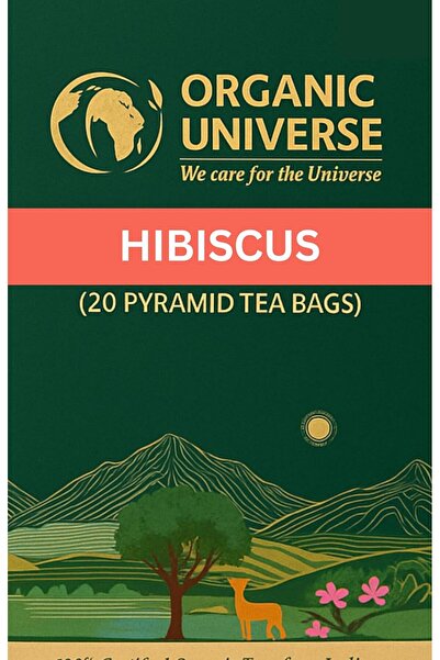 Organic Hibiscus Tea Whole Leaf Tea | 20 Pyramid Tea Bags | Aromatic Flavours...
