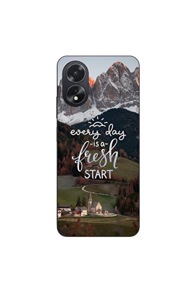OEM Husa compatibila cu Oppo A38 4G Silicon Gel Tpu Model Mesaj Fresh Start