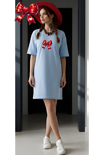 HOFFNUNG Women's Short Sleeve Crew Neck T-Shirt Dress Nightgown