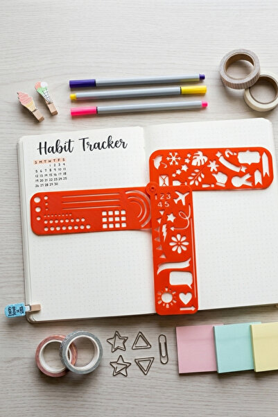 Karmelom Studio 3-Flap Foldable Bullet Journal Page Layout and Hobby Template...