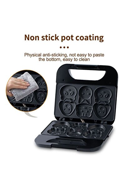 SOKANY Electric Cartoon Waffle Maker with Double-Sided Heating, Non-Stick Pla...