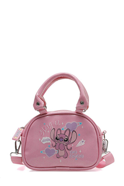 Stitch El Çantası Kız Çocuk Pembe HAPPY EL