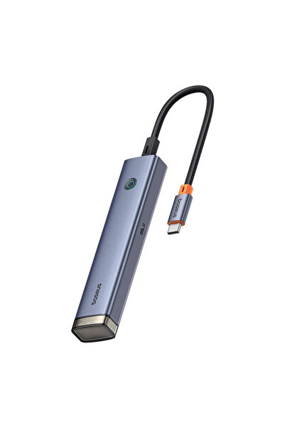 Baseus Hub USB-C UltraJoy Air 6-în-1 cu HDMI, 2x USB 3.0, USB 2.0, USB-C 3.0,...