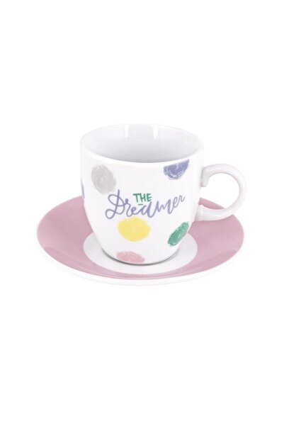 OEM Max Home Φλυτζάνια Πορσελάνης Καφέ Σετ 6 Τεμαχίων THE DREAMER 90ml DG08-0208