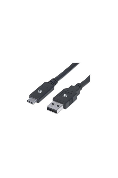 MANHATTAN Cablu USB 3.1 Gen1, conector tip C/A, 2m, negru