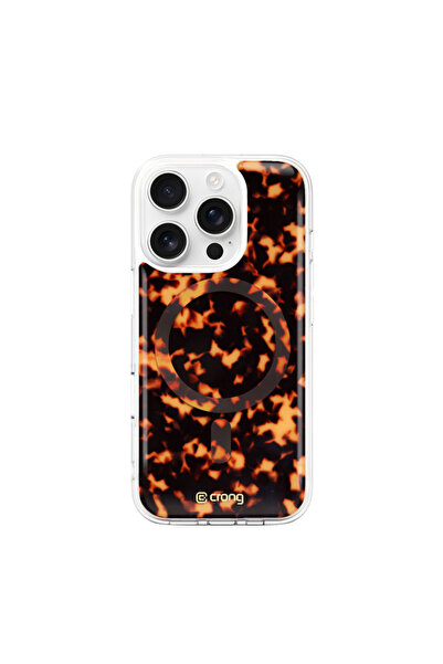 Crong Husă Deluxe MAG - Husă iPhone 16 Pro MagSafe (Tortoise)