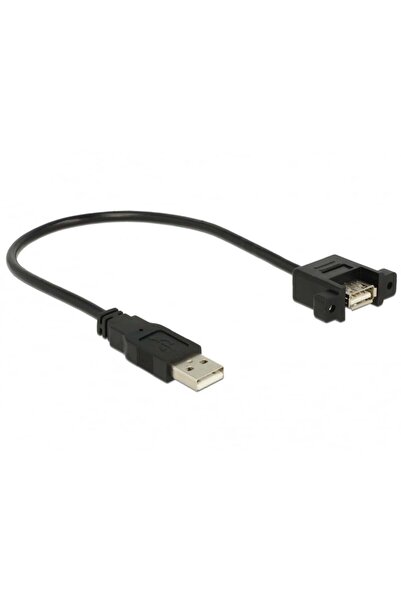 DELOCK Kabel USB USB-A - USB-A 0.25 m Czarny (85462)