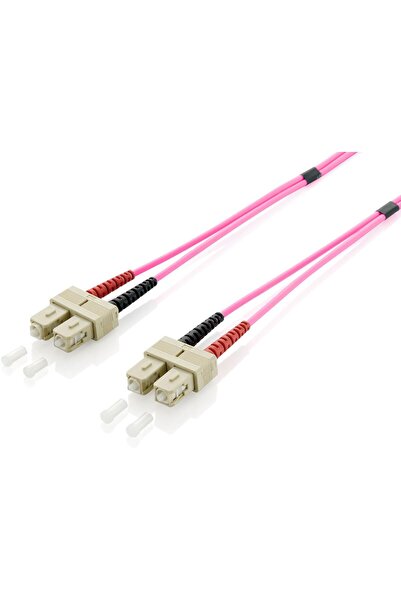 EQUIP Cablu patch SC-SC 3.00m Multimod Duplex OM4 violet, în pungă de plastic