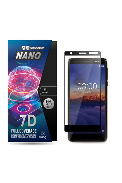 Crong Sticlă flexibilă 7D Nano - Folie hibridă 9H pentru ecranul Nokia 3.1