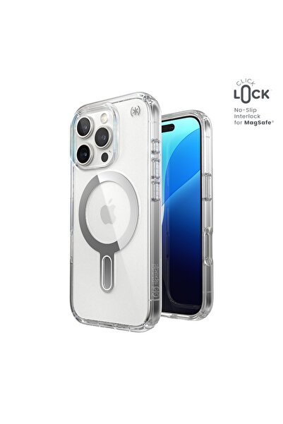 Speck Presidio Perfect-Clear ClickLock & MagSafe - Husă iPhone 16 Pro (Transp...