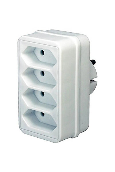 Brennenstuhl Adapterstecker Euro 4 4x wei√ü
