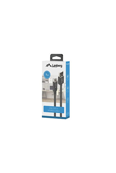 Lanberg KABEL USB-C(M)->USB-A(M) 2.0 1M CZARNY BOX QC 3.0
