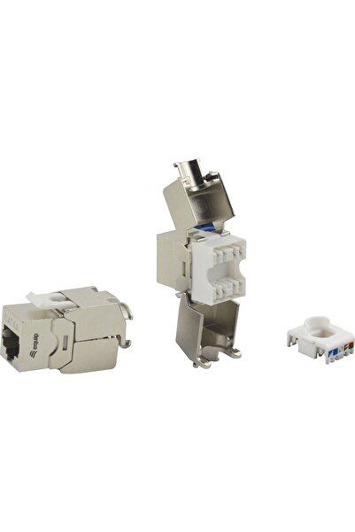 EQUIP Keystone Jack geschirmt Cat6A LSA wzf.8Stk sil