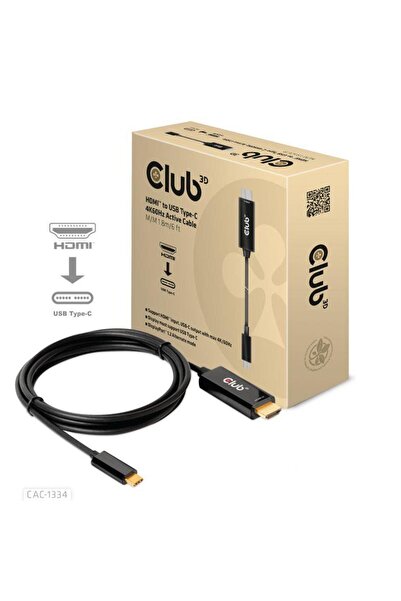 Club 3D Club3D aktivn√≠ kabel HDMI na USB-C, 4K60Hz, 1.8m, M/M