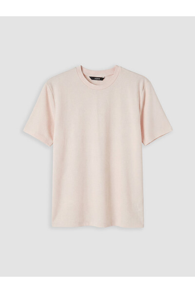 LC Waikiki Rmz Gi̇yi̇m Farkiyla Zero Roba Collar Men's Combed Cotton T-Shirt