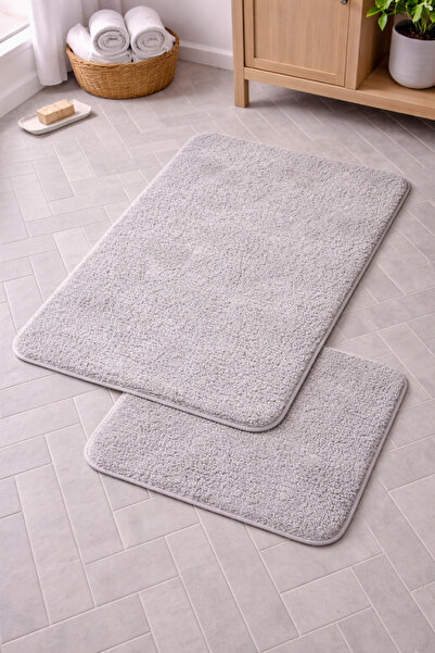 Bikaya Home Set WC Simirna Eko din 2 piese |   Textură moale și bază anti-alu...