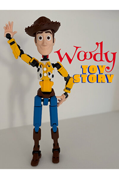 Modellio3D Toy Story Woody – Dummy 13 18 CM Hareketli Pozlanabilir Figür