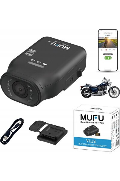 MUFU Cameră de bord pentru mașină/motocicletă MOTO CAM V11S