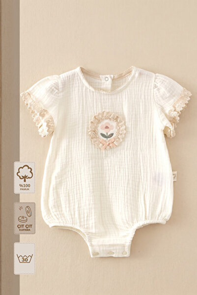 Minory Baby - 100% Cotton Muslin Baby Girl Romper