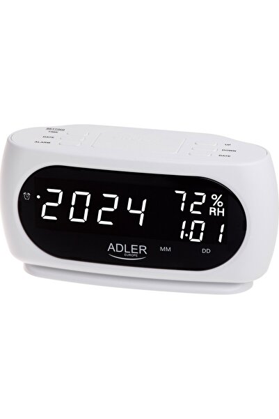 adler Ceas - Ceas deșteptător cu măsurare a temperaturii și umidității
