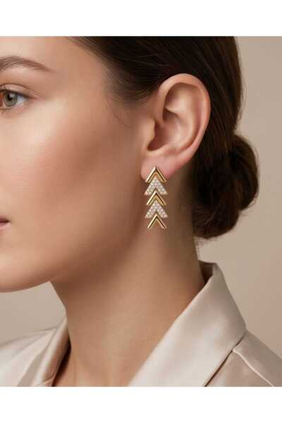 XUPING JEWELRY أقراط على شكل حرف