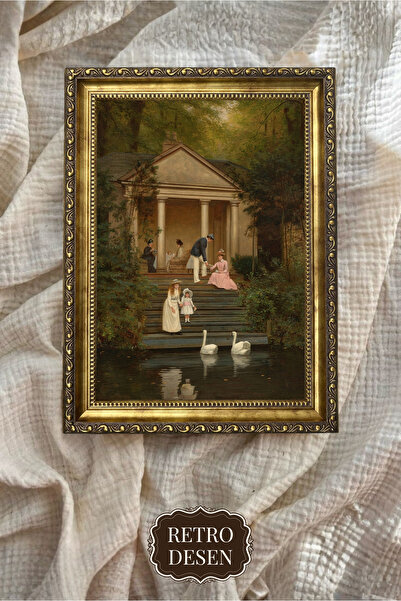 Retro Vintage Çerçeveli Tablo, Aile Tablosu, Portre Tablosu, Sanatsal Baskı, ...