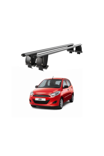 OEM Aluminum car trunk crossbars compatible with smooth roof Hyundai i10 IA 2...