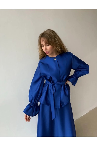 kyline Flowera Parlak Tafta Etek Takım