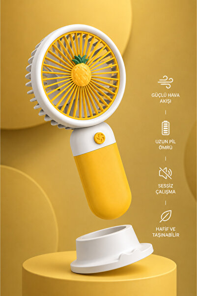 Blooming Plus Meyve Temalı Mini Taşınabilir Şarjlı El Fanı
