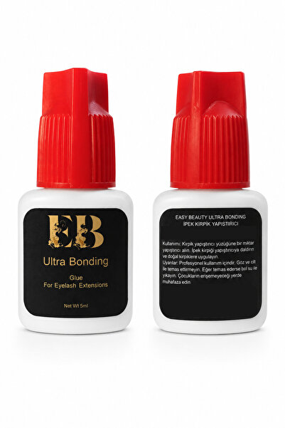 Easy Beauty İpek Kirpik Yapıştırıcısı 2sn Kuruma KIRMIZI KAPAK 5ml Profesyone...