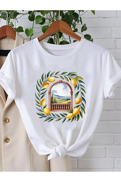 SUNFREE Italy Mix Italy Printed Oversize Basic Unisex Short Sleeve White Tshirt