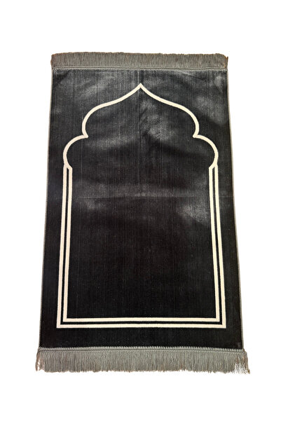 Keremzade Dört Mevsim - Gri Makine Dokuma Seccade Namazlık 70x110 cm