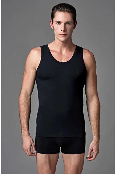 BENALİ Men's Black Undershirt