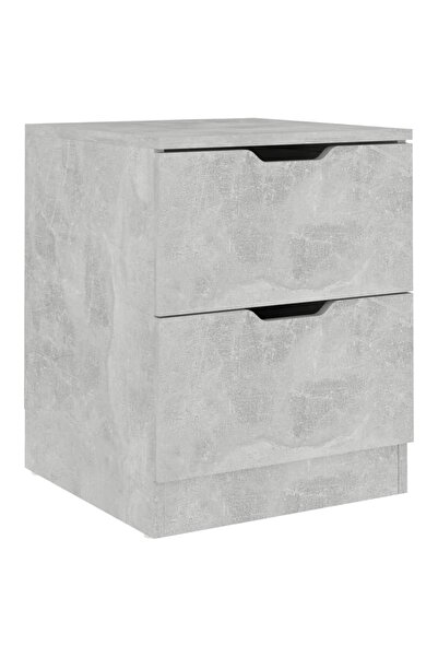 vidaxl Noptieră, gri beton, 40x40x50 cm, lemn prelucrat