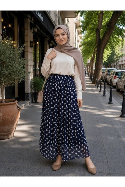 REN تنورة نسائية من التول المنقط، تنورة مبطنة، 95 سم، مقاس قياسي