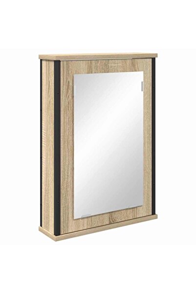 vidaxl Mirror cabinet Sonoma Oak 42 x 12 x 60 cm Composite wood