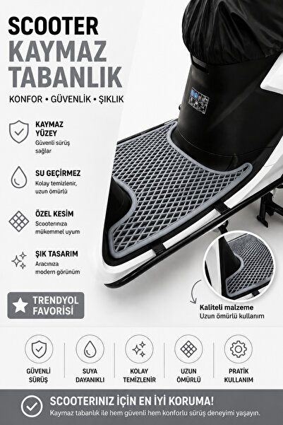 COLONY Honda Dio Scooter Kaymaz Paspas EVA Tabanlık | Su Geçirmez Özel Kesim ...