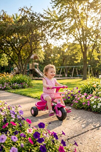 Tıfıl Toys Boni Bike 3 Tekerli Metal Gövdeli 50kg Taşıma Kapasiteli Ön ve Ark...