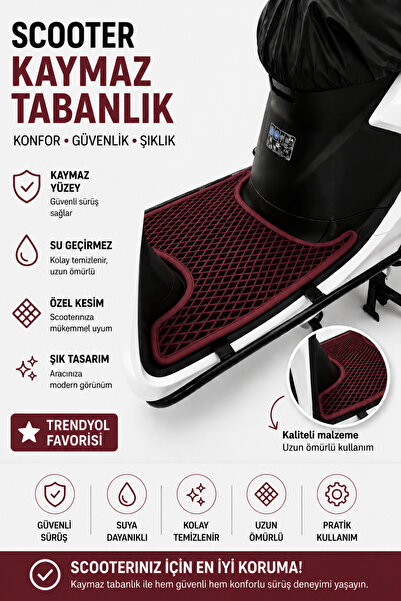 COLONY Honda Dio Scooter Kaymaz Paspas EVA Tabanlık | Su Geçirmez Özel Kesim ...