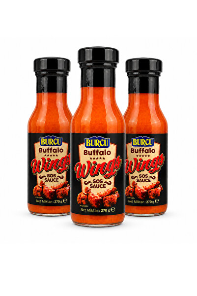 BURCU Buffalo Wings Sos 270 gr x 3 Adet